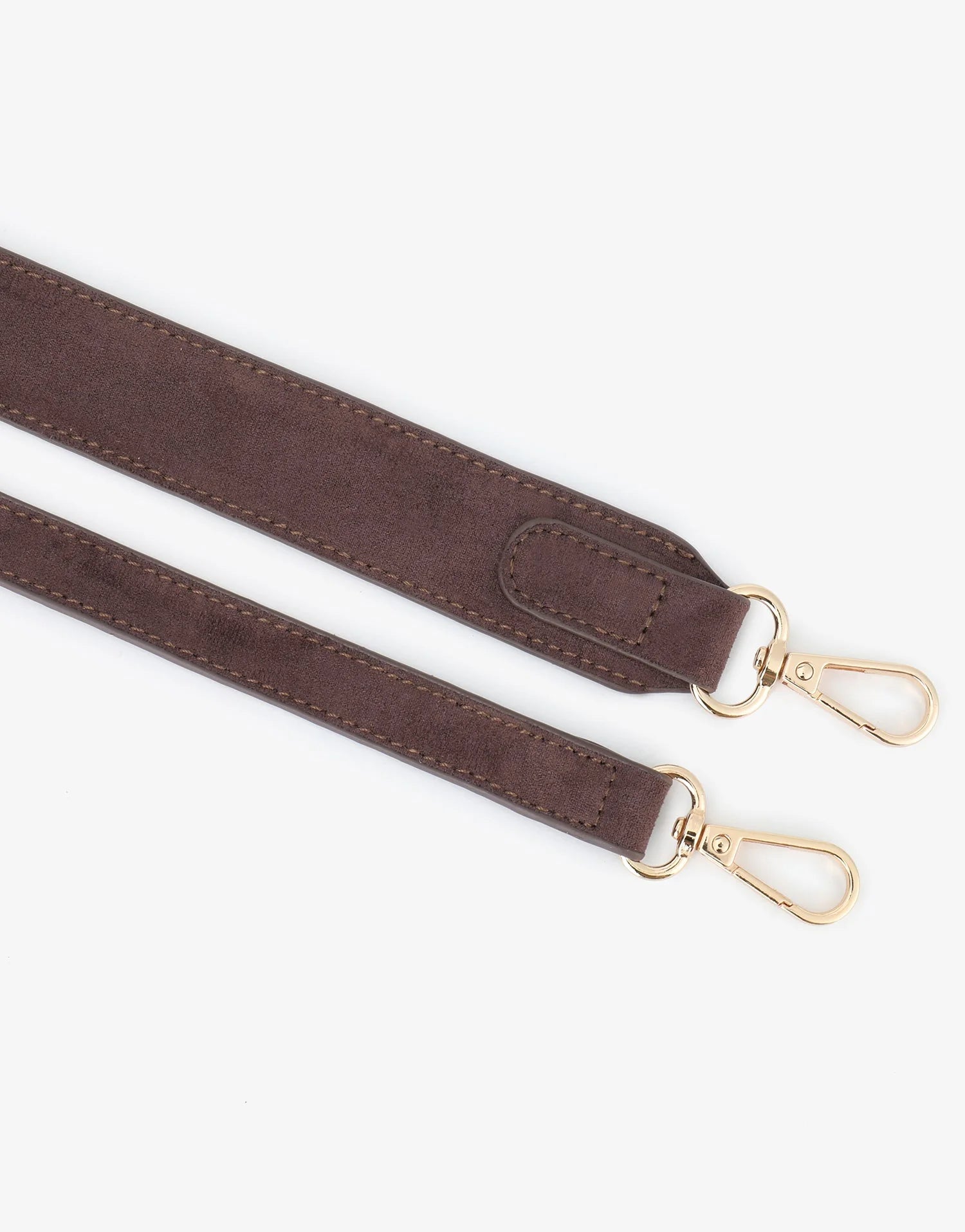 REMI/REID HOLLACE MINI WOVEN FAUX SUEDE TOTE BAG - CHOCOLATE