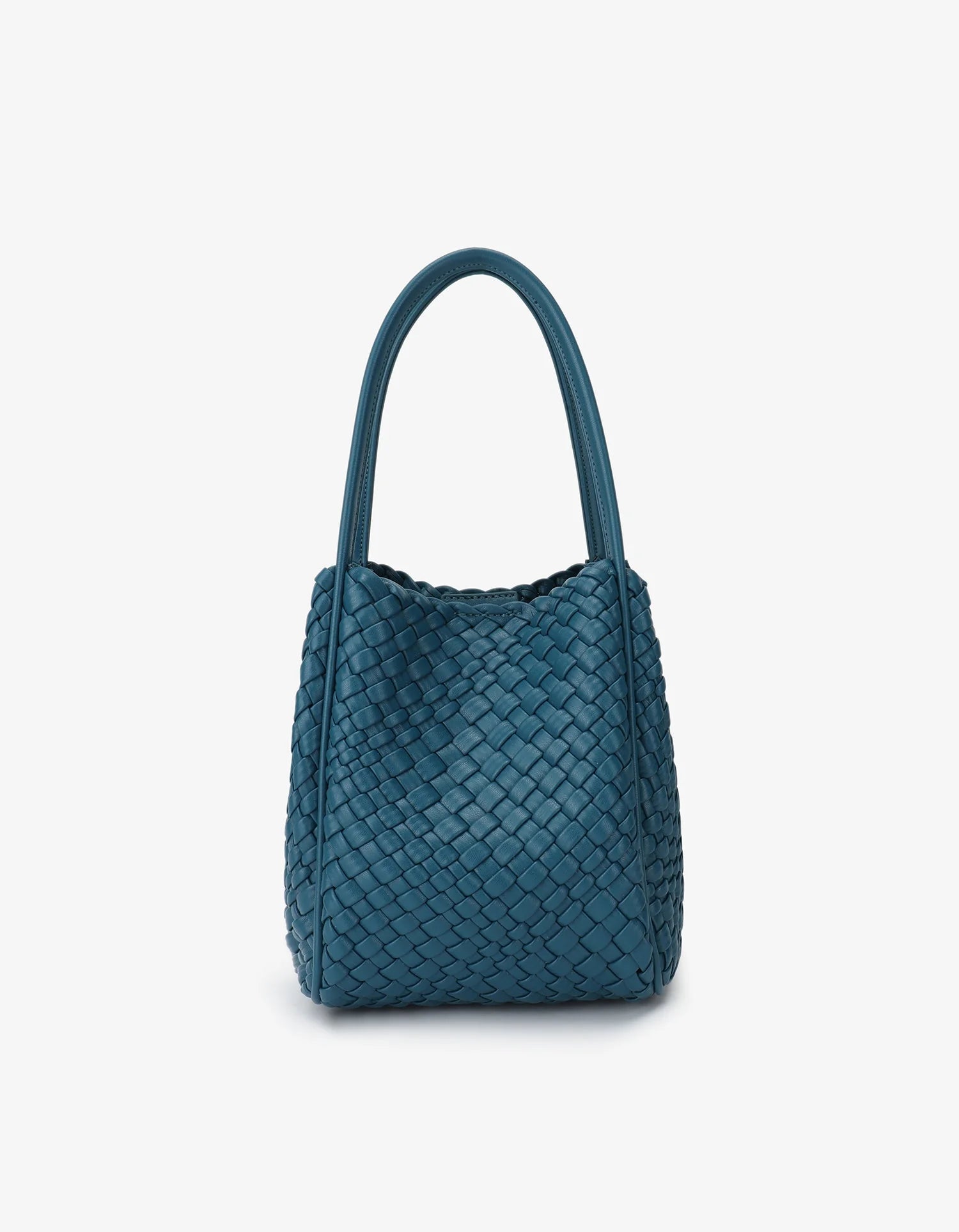 REMI/REID HOLLACE MINI WOVEN TOTE BAG - TEAL