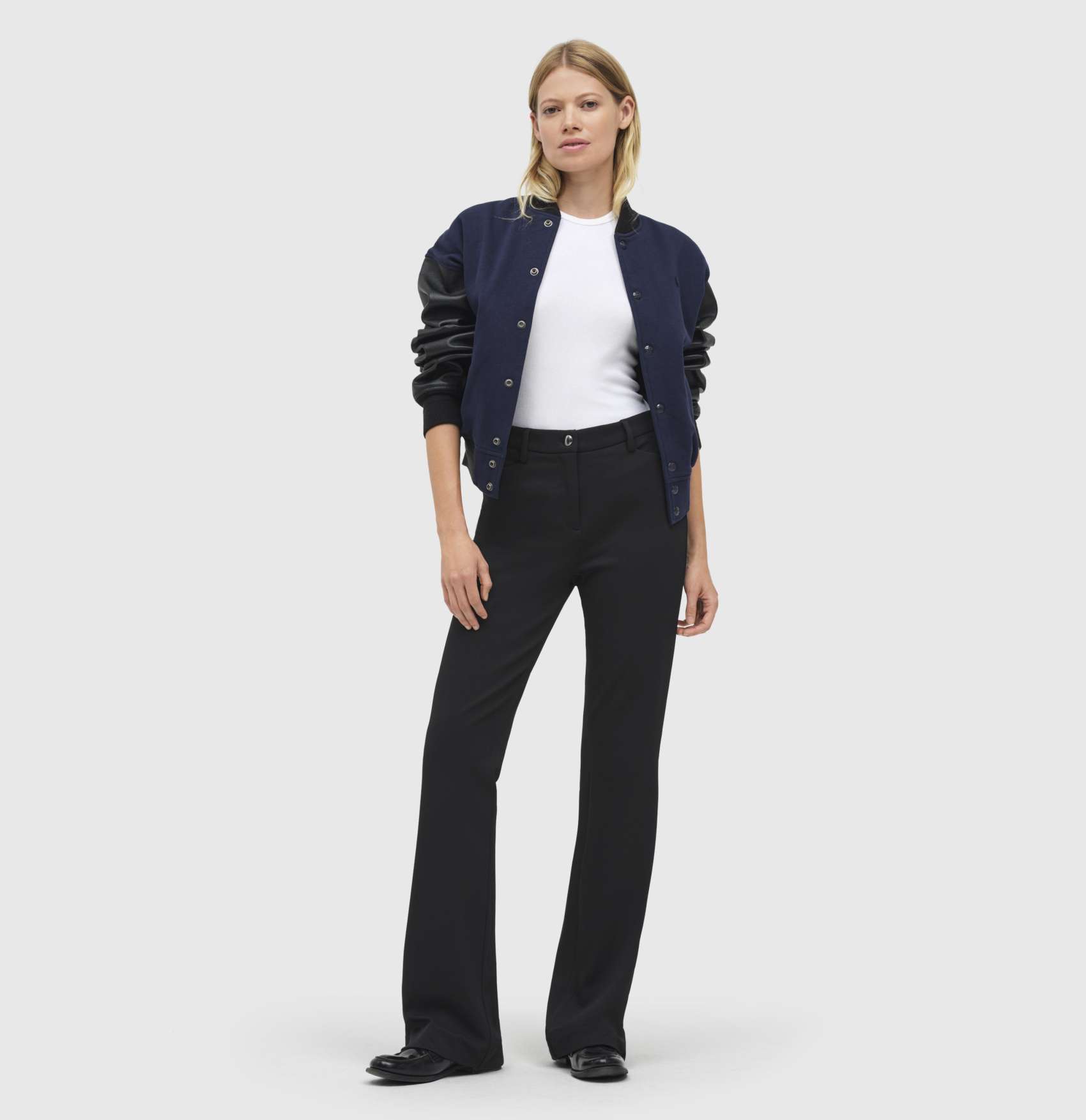 MAC WOMEN'S BELLA STRETCH BOOT CUT PANT - BLACK