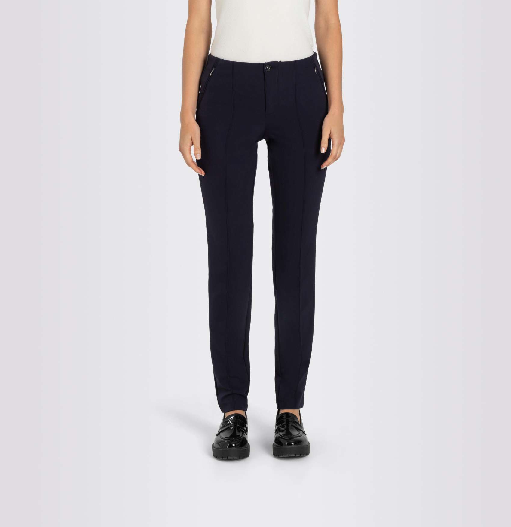MAC WOMEN'S ANNA NEW ZIP PANT - NAVY