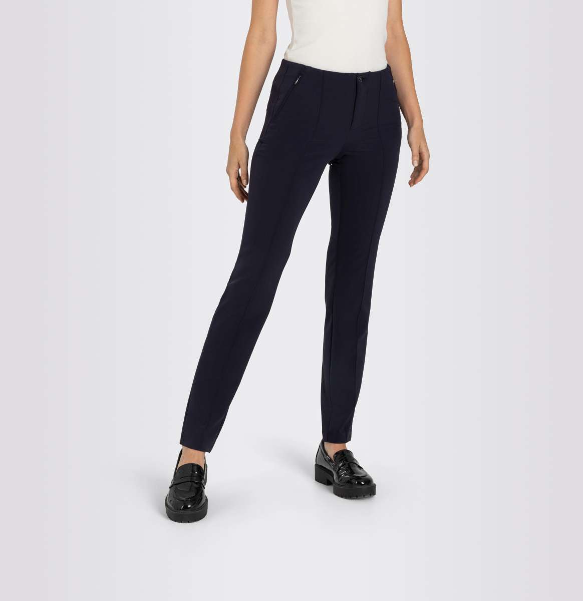 MAC WOMEN'S ANNA NEW ZIP PANT - NAVY