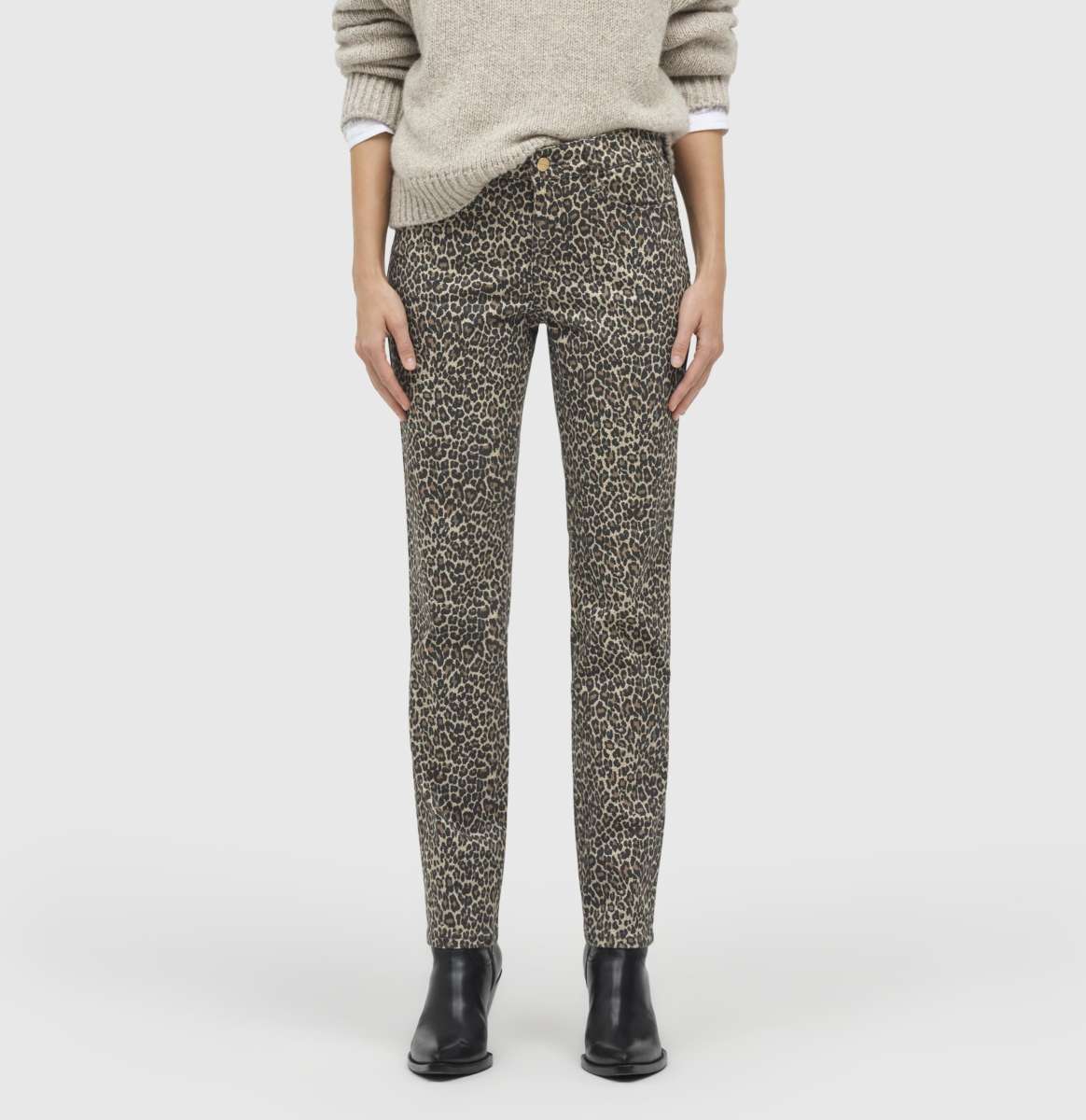 MAC WOMEN'S DREAM DENIM JEAN - LIGHT SHADOW LEOPARD