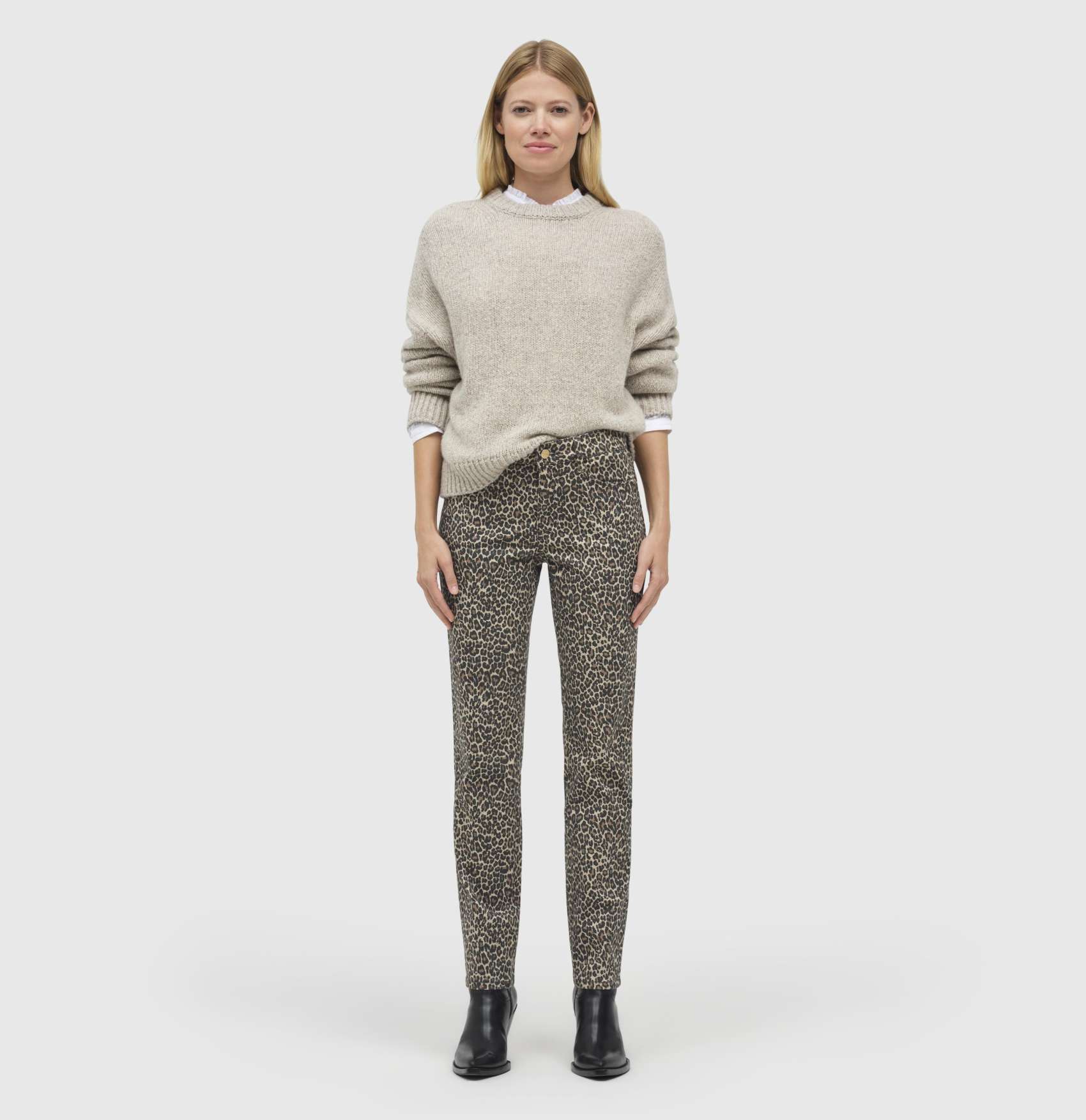 MAC WOMEN'S DREAM DENIM JEAN - LIGHT SHADOW LEOPARD