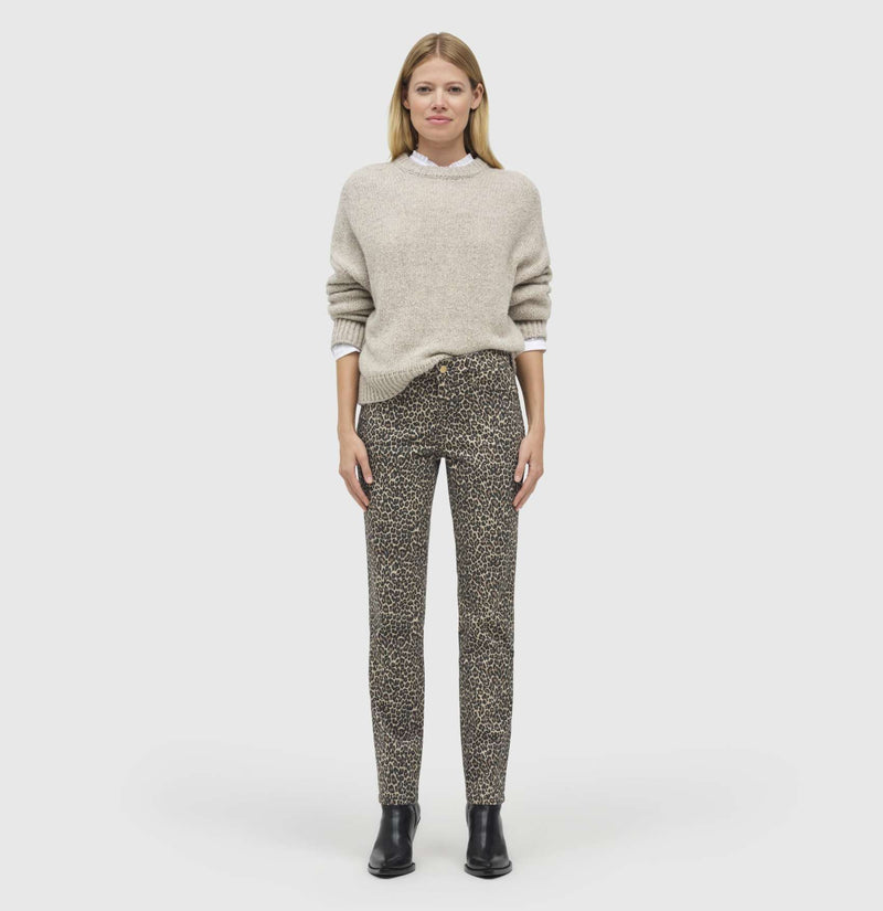 MAC WOMEN'S DREAM DENIM JEAN - LIGHT SHADOW LEOPARD