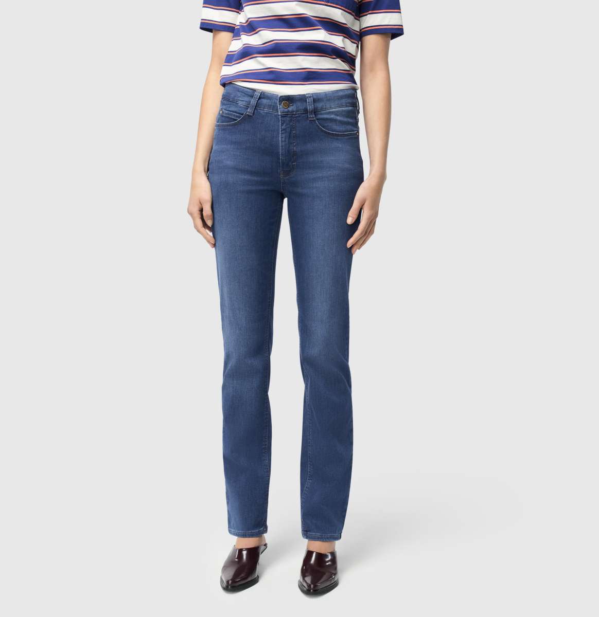 MAC WOMEN'S DREAM DENIM JEAN - MID BLUE AUTHENTIC WASH