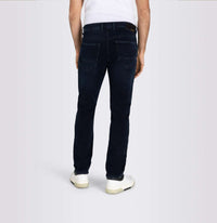 MAC MEN'S ARNE PIPE CASHMERE DENIM JEAN - DARK BLUE
