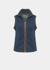 ALAN PAINE WOMEN'S AYLSHAM FLEECE VEST - BLUE STEEL