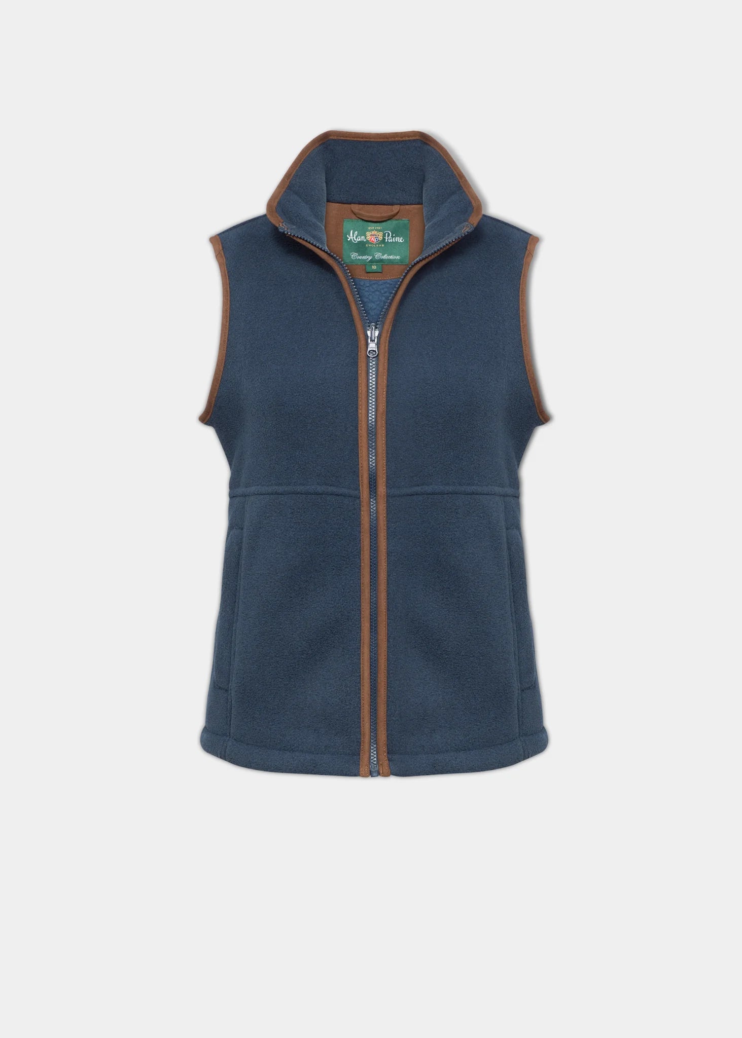 ALAN PAINE WOMEN'S AYLSHAM FLEECE VEST - BLUE STEEL