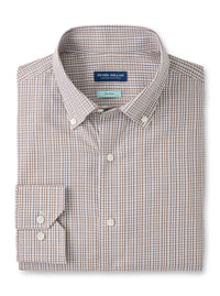 PETER MILLAR MARCO COTTON SPORT SHIRT - BISCOTTI