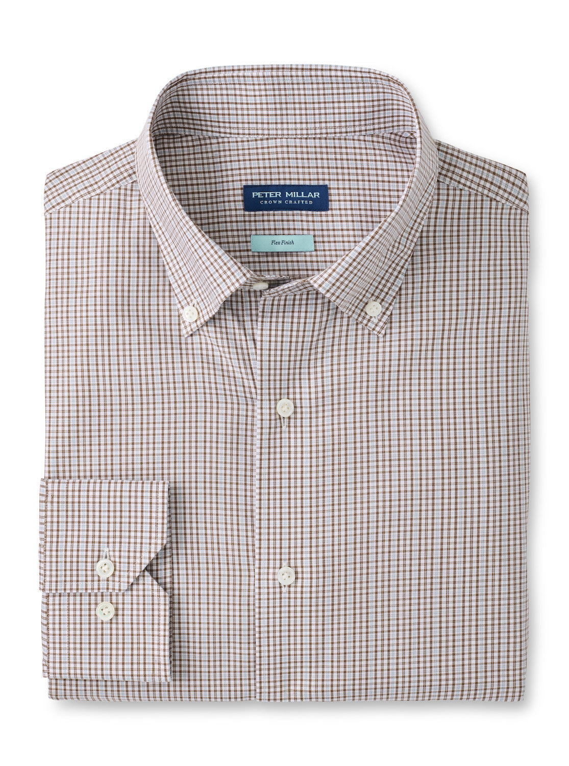 PETER MILLAR MARCO COTTON SPORT SHIRT - BISCOTTI