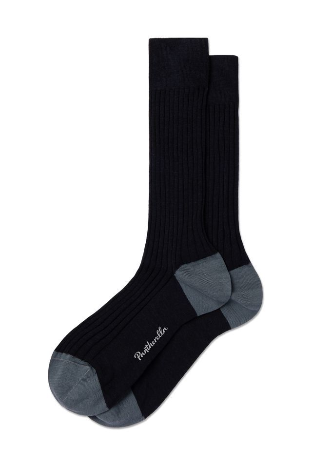 PANTHERELLA STRATFORD MEN'S WOOL SOCK - NAVY