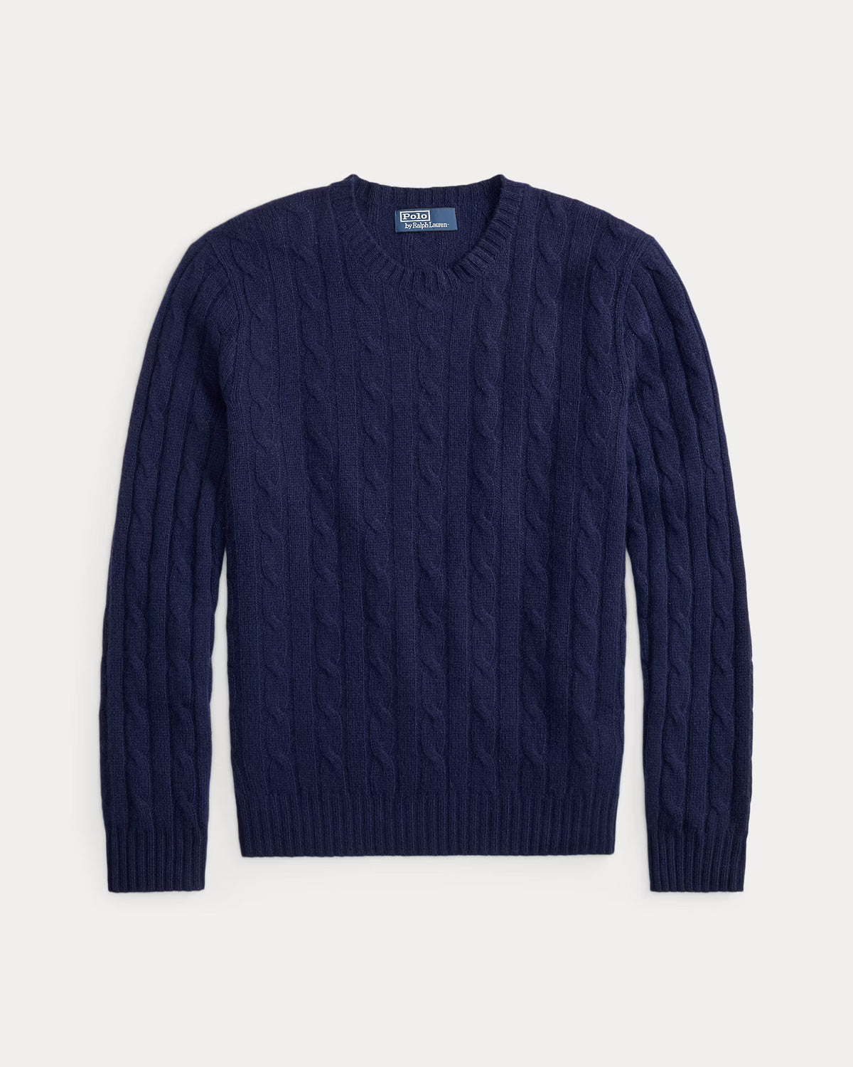 POLO RALPH LAUREN - THE ICONIC CABLE-KNIT CASHMERE SWEATER - BRIGHT NAVY