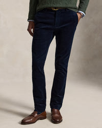 POLO RALPH LAUREN - ANDOVER SLIM FIT STRETCH CORDUROY PANT - AVIATOR NAVY