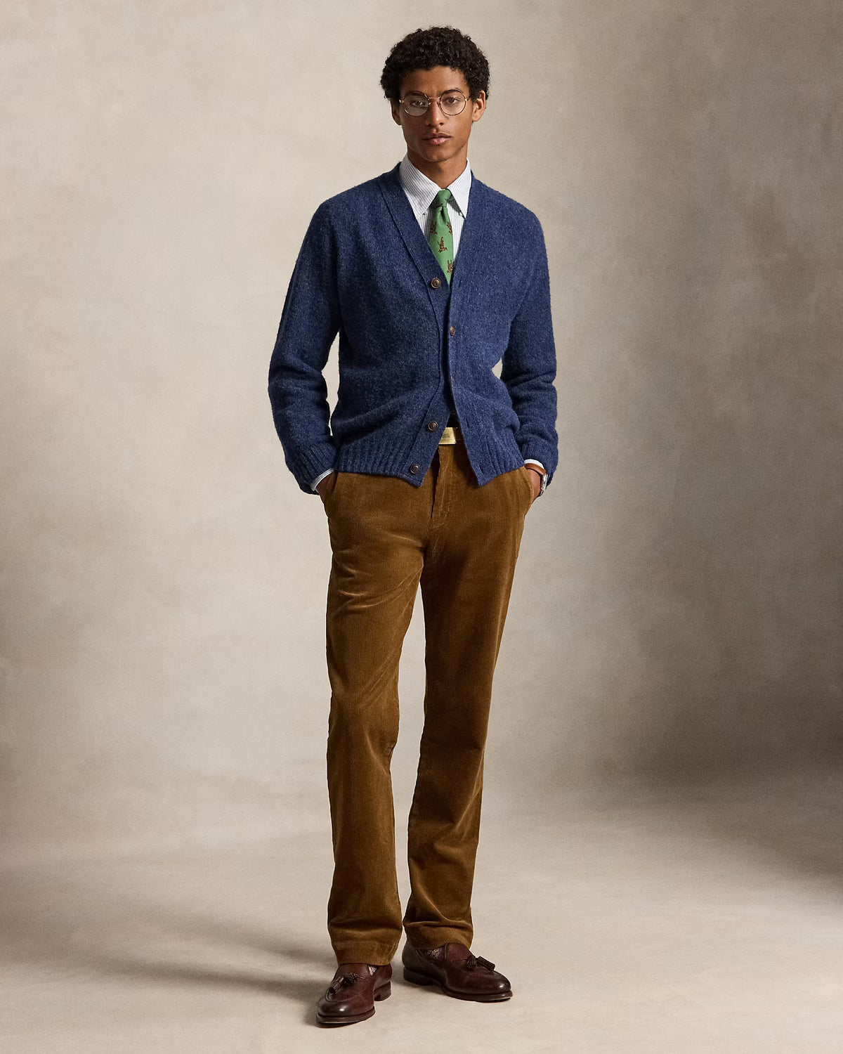 POLO RALPH LAUREN - 14 WALE STRETCH CORDUROY ANDOVER PANT - MODERN TRAVELER TAN