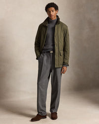 POLO RALPH LAUREN - THE BEATON QUILTED CAR COAT - RANGER GREEN