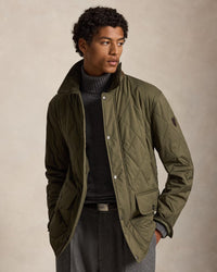 POLO RALPH LAUREN - THE BEATON QUILTED CAR COAT - RANGER GREEN