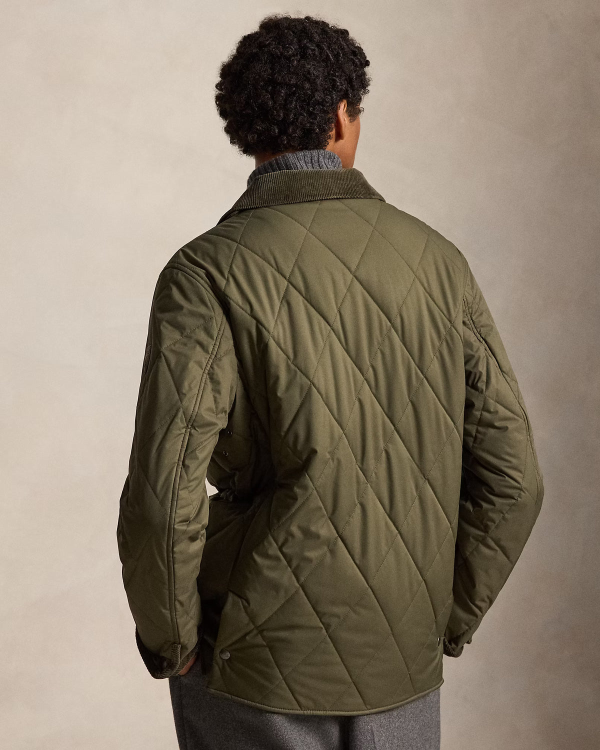 POLO RALPH LAUREN - THE BEATON QUILTED CAR COAT - RANGER GREEN