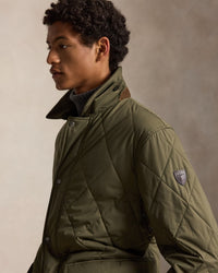 POLO RALPH LAUREN - THE BEATON QUILTED CAR COAT - RANGER GREEN