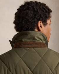 POLO RALPH LAUREN - THE BEATON QUILTED CAR COAT - RANGER GREEN