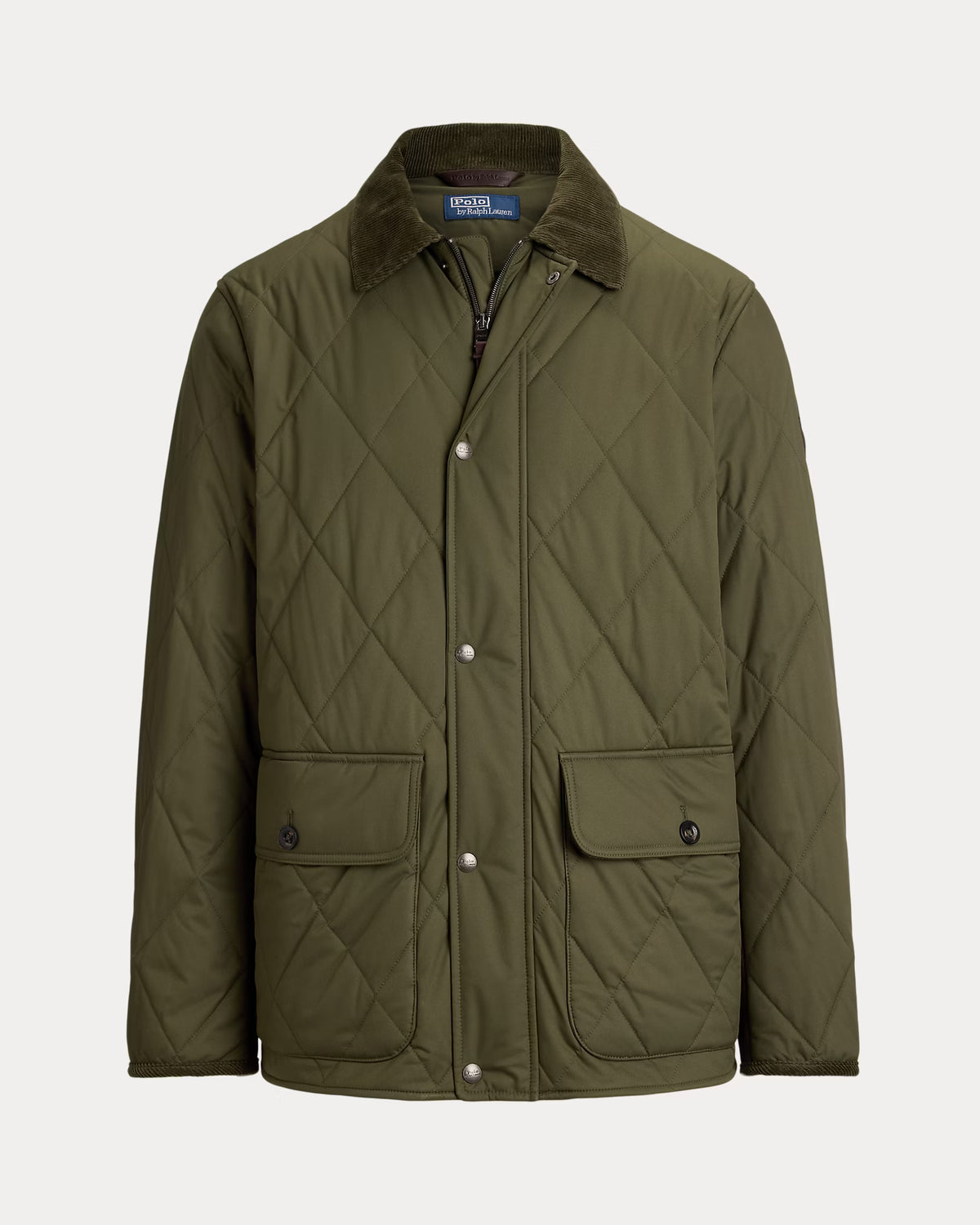 POLO RALPH LAUREN - THE BEATON QUILTED CAR COAT - RANGER GREEN
