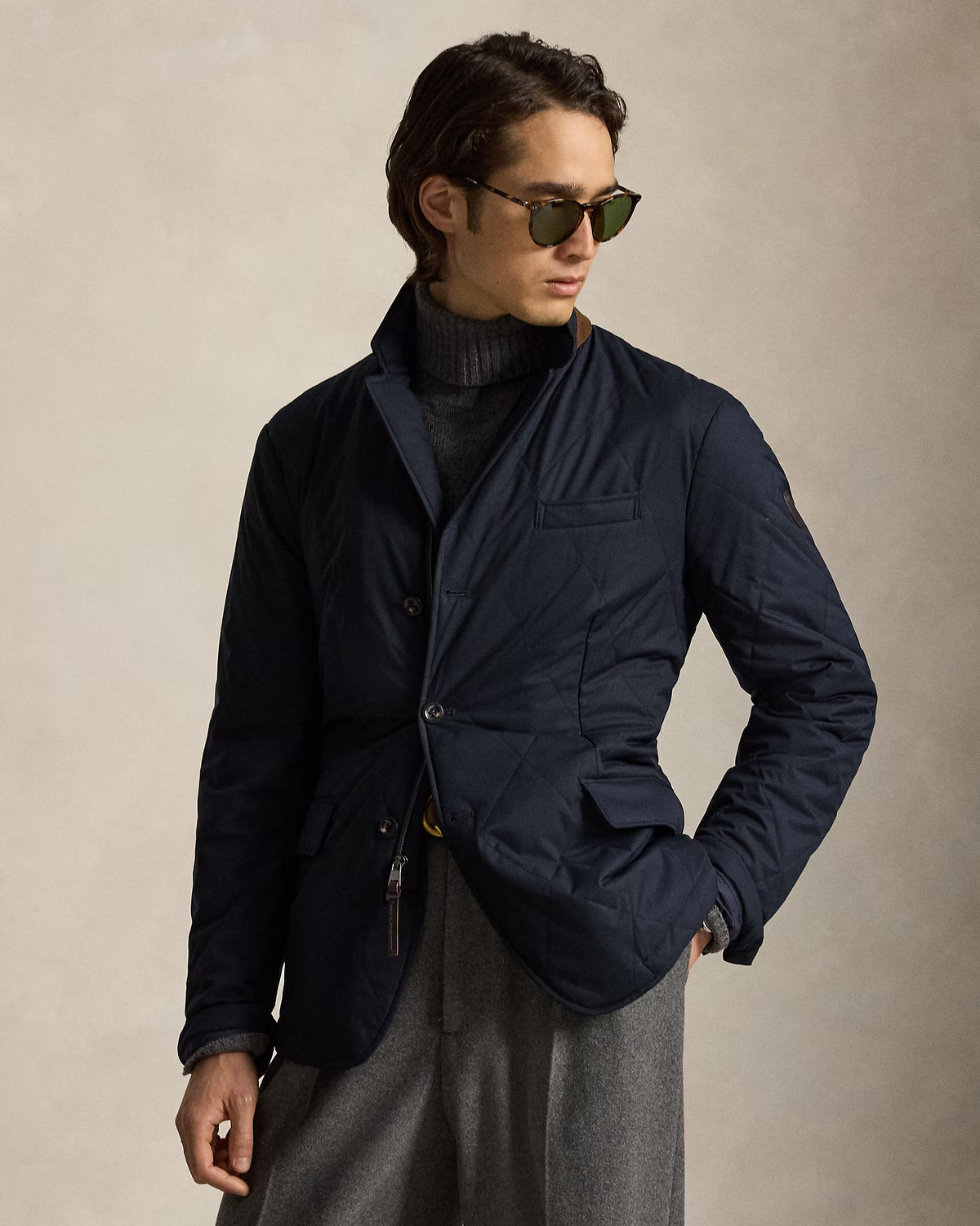 POLO RALPH LAUREN - THE BEATON QUILTED SPORT COAT - COLLECTION NAVY