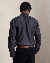 POLO RALPH LAUREN - CLASSIC FIT CHECKED TWILL SHIRT - BLACK FOREST PLAID