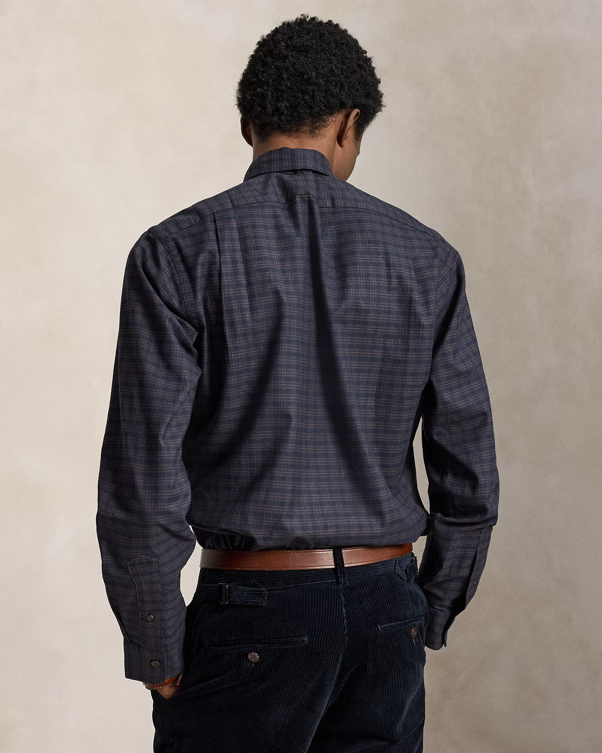 POLO RALPH LAUREN - CLASSIC FIT CHECKED TWILL SHIRT - BLACK FOREST PLAID