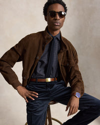 POLO RALPH LAUREN - CLASSIC FIT CHECKED TWILL SHIRT - BLACK FOREST PLAID