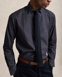 POLO RALPH LAUREN - CLASSIC FIT CHECKED TWILL SHIRT - BLACK FOREST PLAID