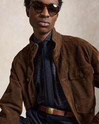 POLO RALPH LAUREN - CLASSIC FIT CHECKED TWILL SHIRT - BLACK FOREST PLAID
