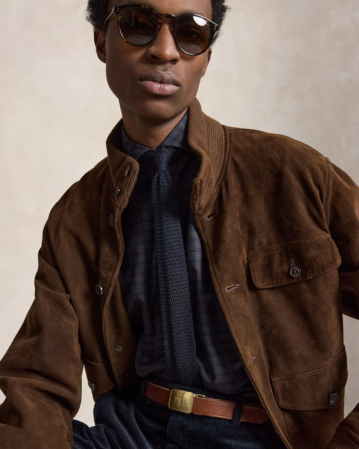 POLO RALPH LAUREN - CLASSIC FIT CHECKED TWILL SHIRT - BLACK FOREST PLAID