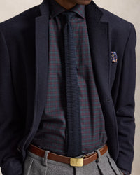 POLO RALPH LAUREN - CLASSIC FIT CHECKED TWILL SHIRT - WINE FOREST PLAID