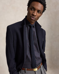 POLO RALPH LAUREN - CLASSIC FIT CHECKED TWILL SHIRT - WINE FOREST PLAID