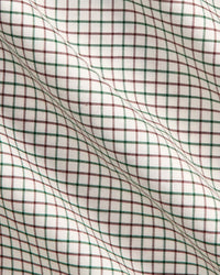 POLO RALPH LAUREN - CLASSIC FIT TATTERSALL TWILL SHIRT - OFF-WHITE GREEN PLAID