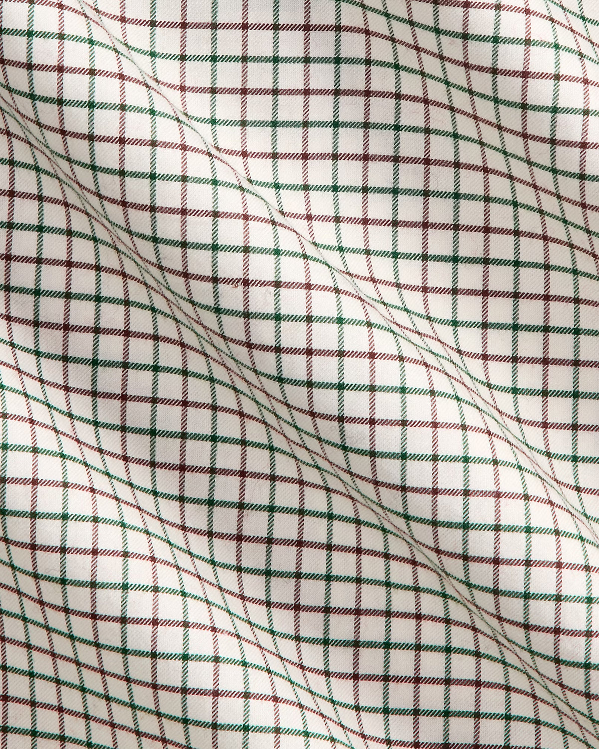 POLO RALPH LAUREN - CLASSIC FIT TATTERSALL TWILL SHIRT - OFF-WHITE GREEN PLAID