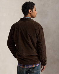 POLO RALPH LAUREN - FLEECE-LINED CORDUROY OVERSHIRT - NUTMEG BROWN