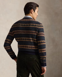 POLO RALPH LAUREN - FAIR ISLE WOOL SWEATER - NAVY COMBO