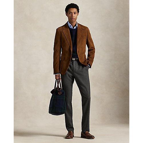 POLO RALPH LAUREN - SINGLE BREASTED SPORTCOAT LAMBSKIN RL67 - NEW PALE RUSSET