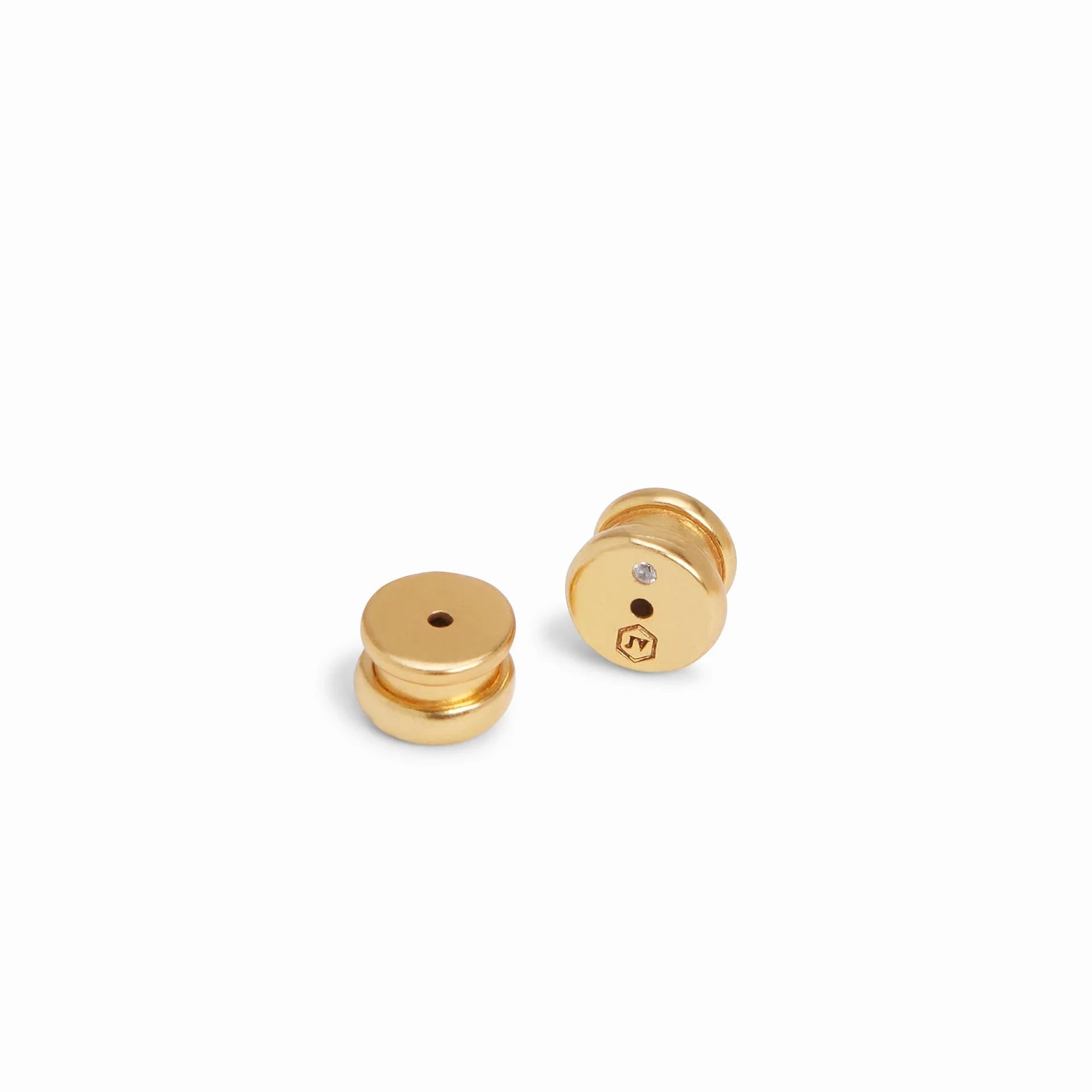 JULIE VOS HONEYBEE HOOP & CHARM EARRING - IRIDESCENT RUBY RED