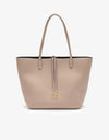 REMI/REID DEPARTURE REVERSIBLE TOTE BAG - STONE/BLACK