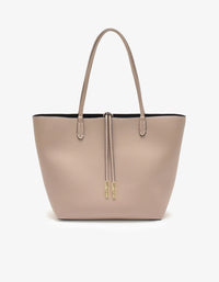 REMI/REID DEPARTURE REVERSIBLE TOTE BAG - STONE/BLACK