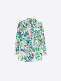 VILAGALLO TROPICAL GARDEN PRINT SHIRT - GREEN