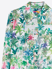 VILAGALLO TROPICAL GARDEN PRINT SHIRT - GREEN