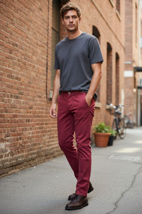 MAC MEN'S DRIVERS PANT - CABERNET