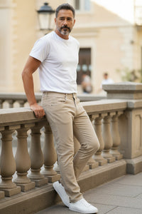 TRAMAROSSA MEN'S STRETCH CORDUROY PANTS - SAND