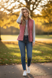 BARBOUR BASSWOOD GILET - WILD BERRY