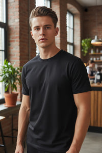 GEORG ROTH MEN'S PIMA T-SHIRT - SHORT-SLEEVE - TRUE NAVY