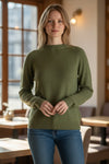 ADESI WOMEN'S CASHMERE CREW SWEATER - SIEPE