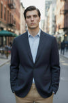 PORTO LORO PIANA CASHMERE SPORT COAT - NAVY