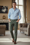 PT TORINO COTTON-CASHMERE STRETCH JEAN - MILITARE